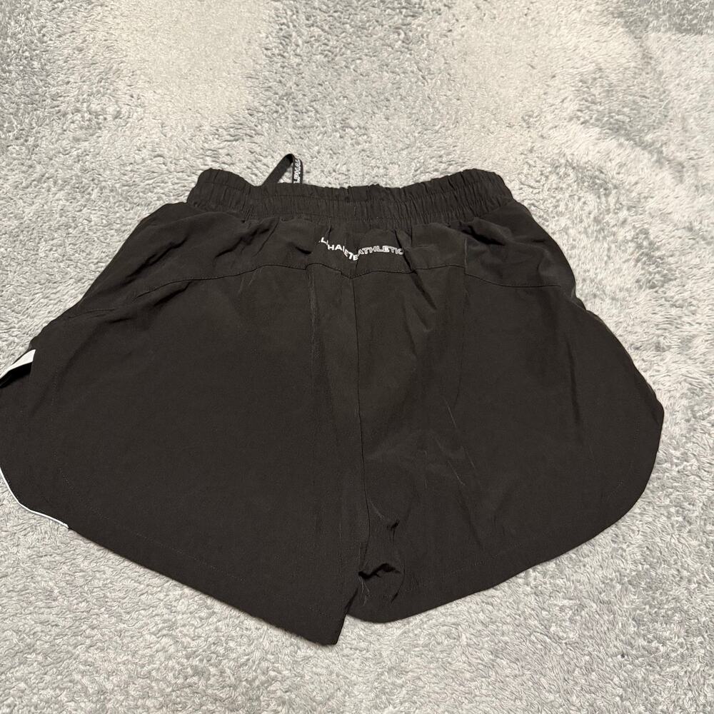 Alphalete Athletics Shorts Womens Small Black White Running Lined